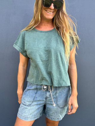 Cut It Out Short Sleeve Top - The Salty BabeShort Sleeve Tops