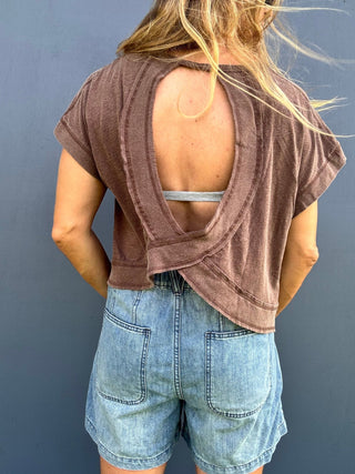 Cut It Out Short Sleeve Top - The Salty BabeShort Sleeve Tops