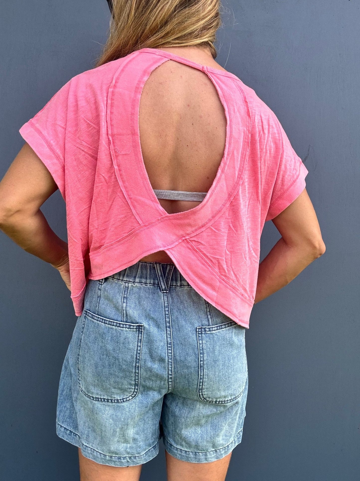 Cut It Out Short Sleeve Top - The Salty BabeShort Sleeve Tops