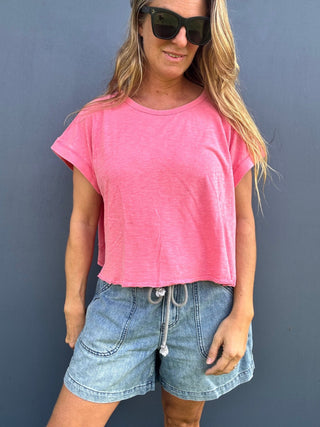 Cut It Out Short Sleeve Top - The Salty BabeShort Sleeve Tops