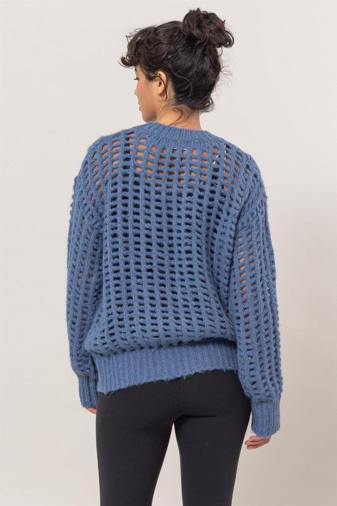 Cooler Weather open knit sweater