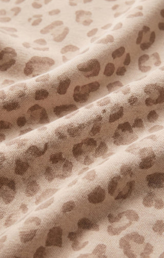 ZSUPPLY All Day Knit Leopard Jacket in Sandstone 