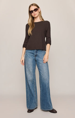 ZSUPPLY Junie Long Sleeve Tee in Cocoa Bean