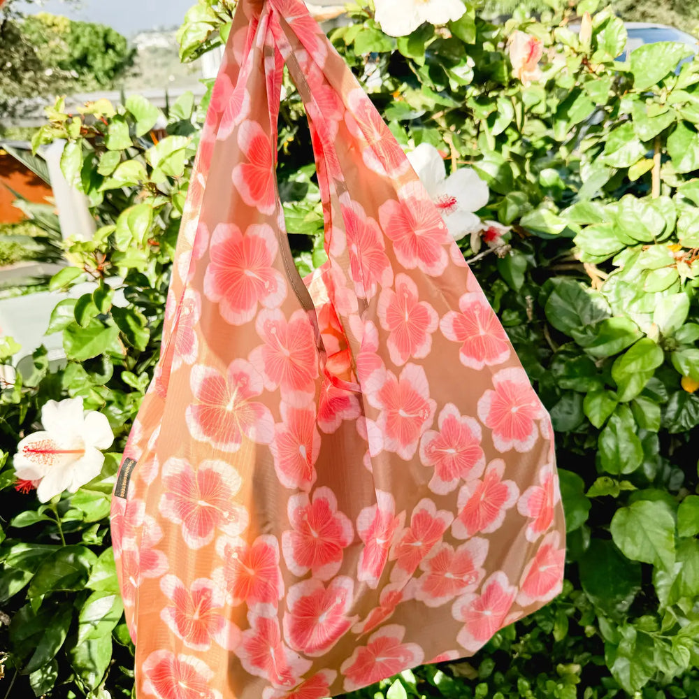 Reusable Shopping Bag - Hibiscus