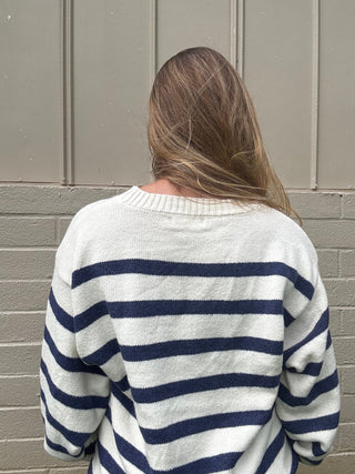 Davis Striped Sweater - The Salty BabeClothing