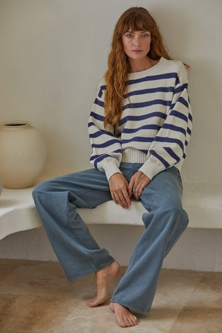 Davis Striped Sweater - The Salty BabeClothing