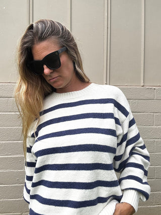Davis Striped Sweater - The Salty BabeClothing