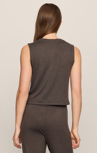 ZSUPPLY Sloane Soft Knit Tank in Cocoa Bean