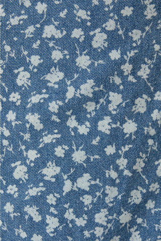 Denim Petals Mini Dress - The Salty BabeDresses