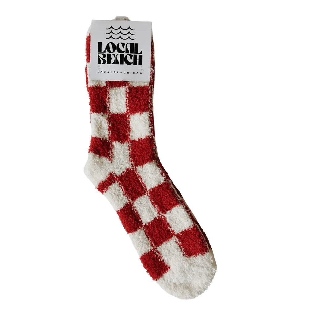 Holiday Checker Cozy Socks