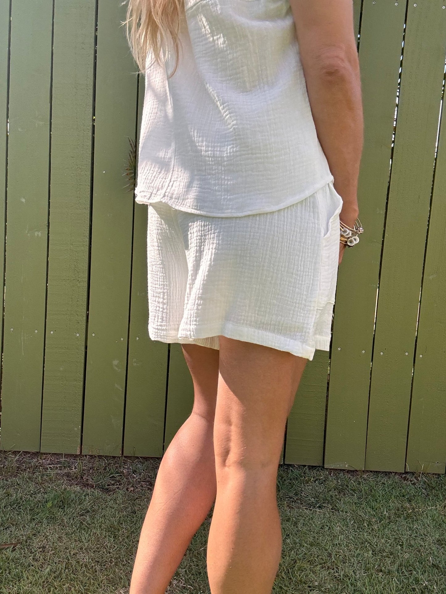 Double Down Gauze Flowy Shorts - The Salty BabeShorts