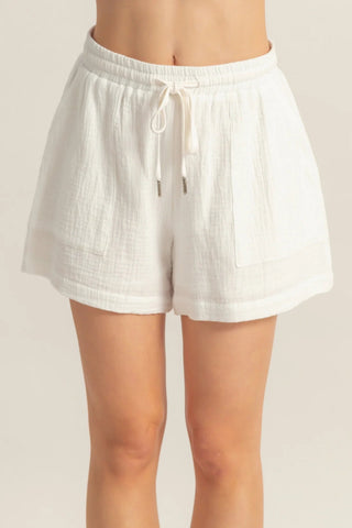 Double Down Gauze Flowy Shorts - The Salty BabeShorts