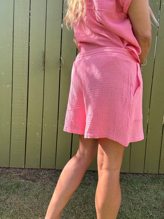 Double Down Gauze Flowy Shorts - The Salty BabeShorts