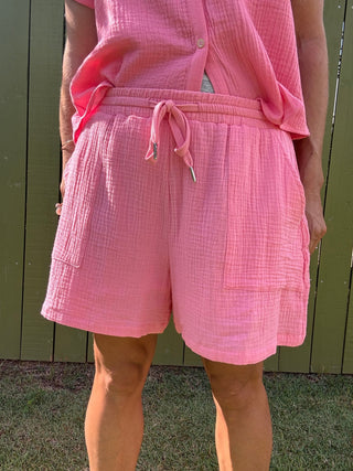 Double Down Gauze Flowy Shorts - The Salty BabeShorts