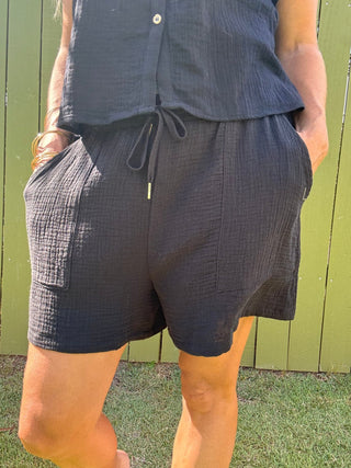 Double Down Gauze Flowy Shorts - The Salty BabeShorts