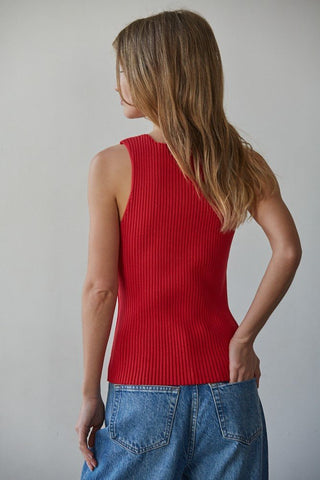 Downtown Ribbed Tee - The Salty BabeTank Tops