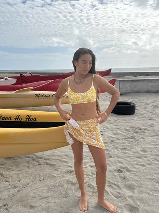 Driftwood Mini Pareo - Tangy Tropic Gold - The Salty BabePareo