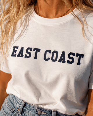 East Coast City Tee-White - The Salty BabeGraphic Tee Shirts