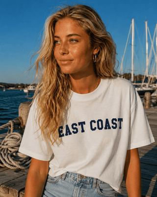 East Coast City Tee-White - The Salty BabeGraphic Tee Shirts