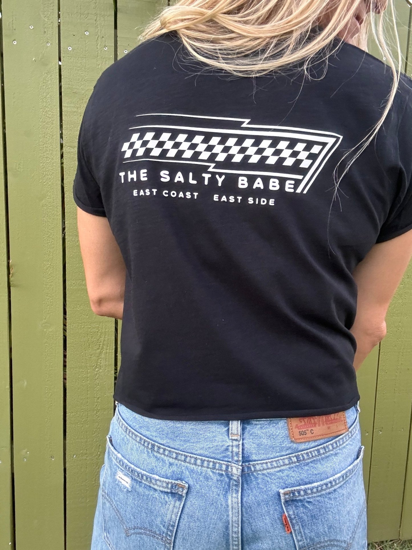 East Coast, East Side cropped tee - The Salty BabeGraphic Tee Shirts