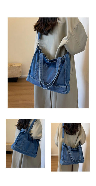 Easy Blue Shoulder Tote Bag - The Salty BabeTote Bag