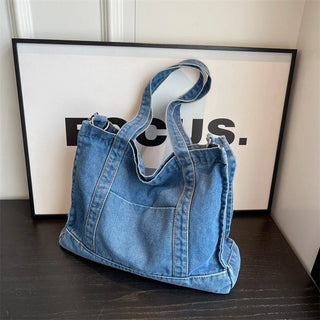 Easy Blue Shoulder Tote Bag - The Salty BabeTote Bag