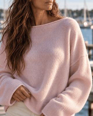 Easy Days Ahead Sweater - Baby Pink - The Salty BabeSweaters