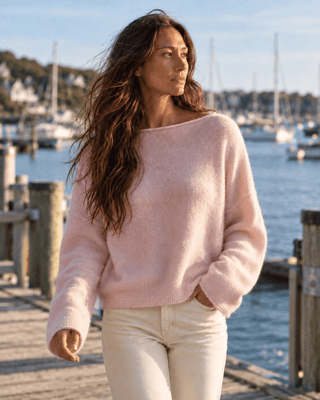Easy Days Ahead Sweater - Baby Pink - The Salty BabeSweaters