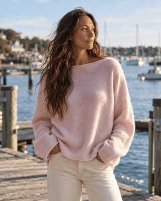 Easy Days Ahead Sweater - Baby Pink - The Salty BabeSweaters