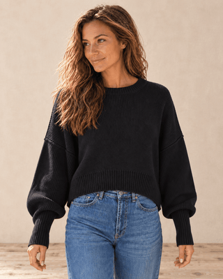 Easy Does It Sweater - Black | The Salty Babe
