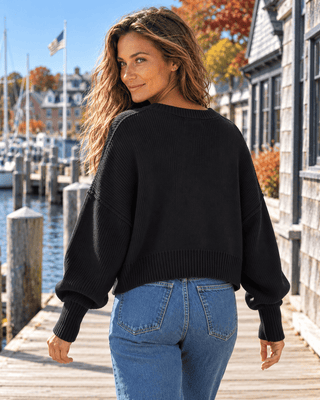 Easy Does It Sweater - Black | The Salty Babe