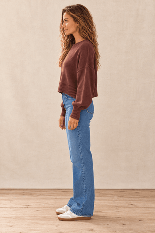 Easy Does It Sweater - Brown | The Salty Babe