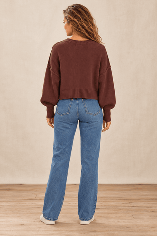 Easy Does It Sweater - Brown | The Salty Babe