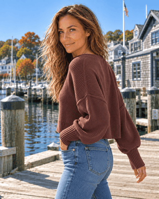Easy Does It Sweater - Brown | The Salty Babe