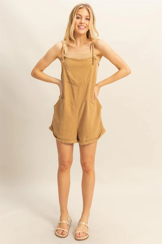 Easy Goin' Tie Straps Romper - The Salty BabeRomper