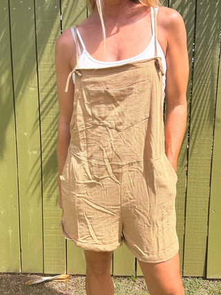 Easy Goin' Tie Straps Romper - The Salty BabeRomper