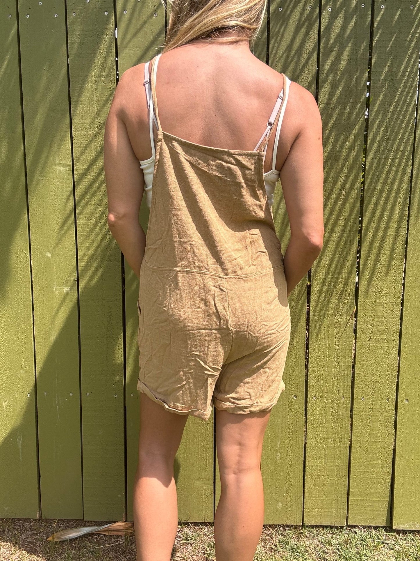 Easy Goin' Tie Straps Romper - The Salty BabeRomper