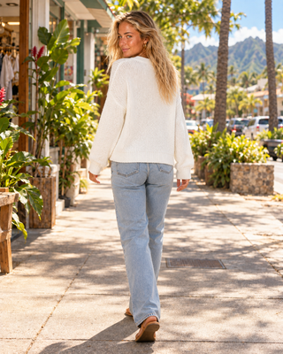 Easy Morning Cardigan - Ivory - The Salty BabeSweaters