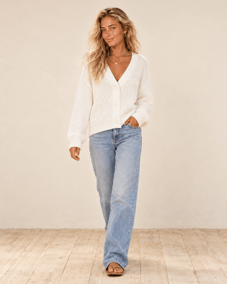 Easy Morning Cardigan - Ivory - The Salty BabeSweaters