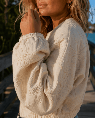 Ecru Bloom Jacket - The Salty BabeJackets