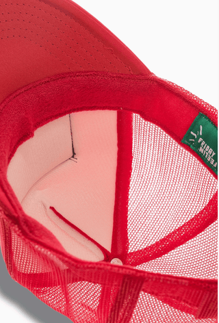 Electric Rainbow Trucker Hat - Red - The Salty BabeHats