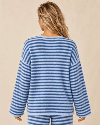 Ella Striped Henley Knit Top | The Salty Babe
