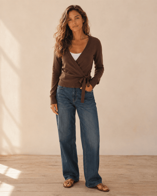 Espresso Wrap Cardigan - The Salty BabeCardigan