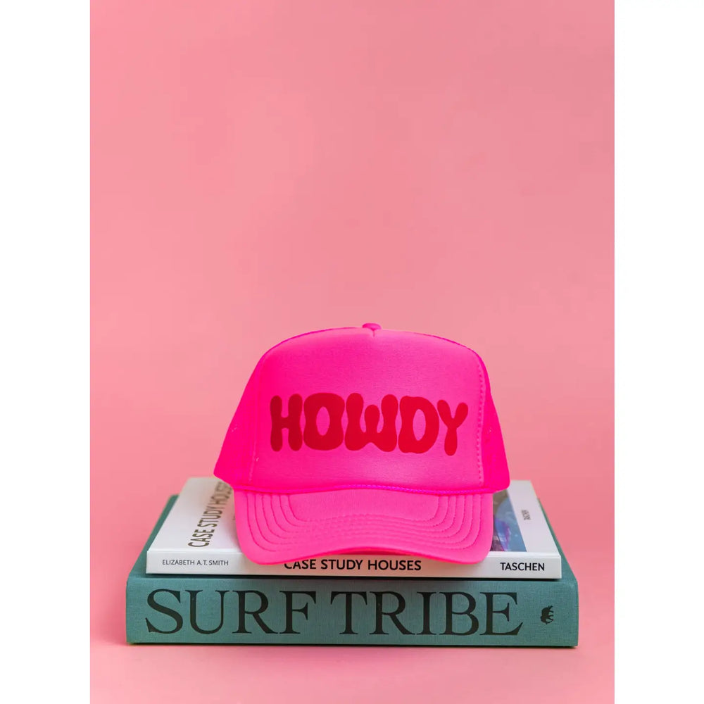 A+H Howdy Trucker Hat - Neon Pink