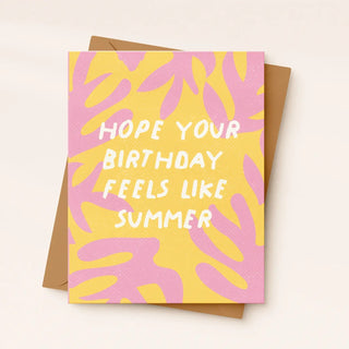 Feels Like Summer Birthday Greeting Card - The Salty BabeGreeting Cards