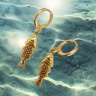 Finn Fish Huggie Earrings - The Salty BabeEarrings