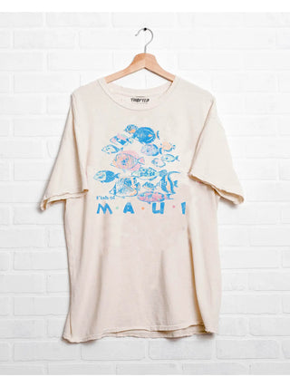 Fish of Maui Thrifted Tee - The Salty BabeGraphic Tee Shirts
