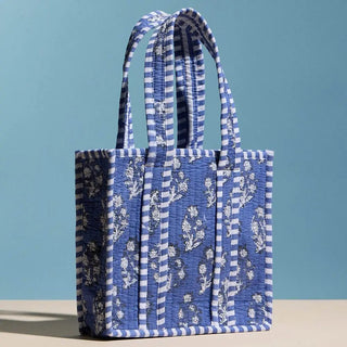 Floral Finds Quilted Tote Bag - The Salty BabeTote Bag
