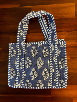 Floral Finds Quilted Tote Bag - The Salty BabeTote Bag