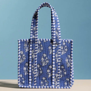 Floral Finds Quilted Tote Bag - The Salty BabeTote Bag
